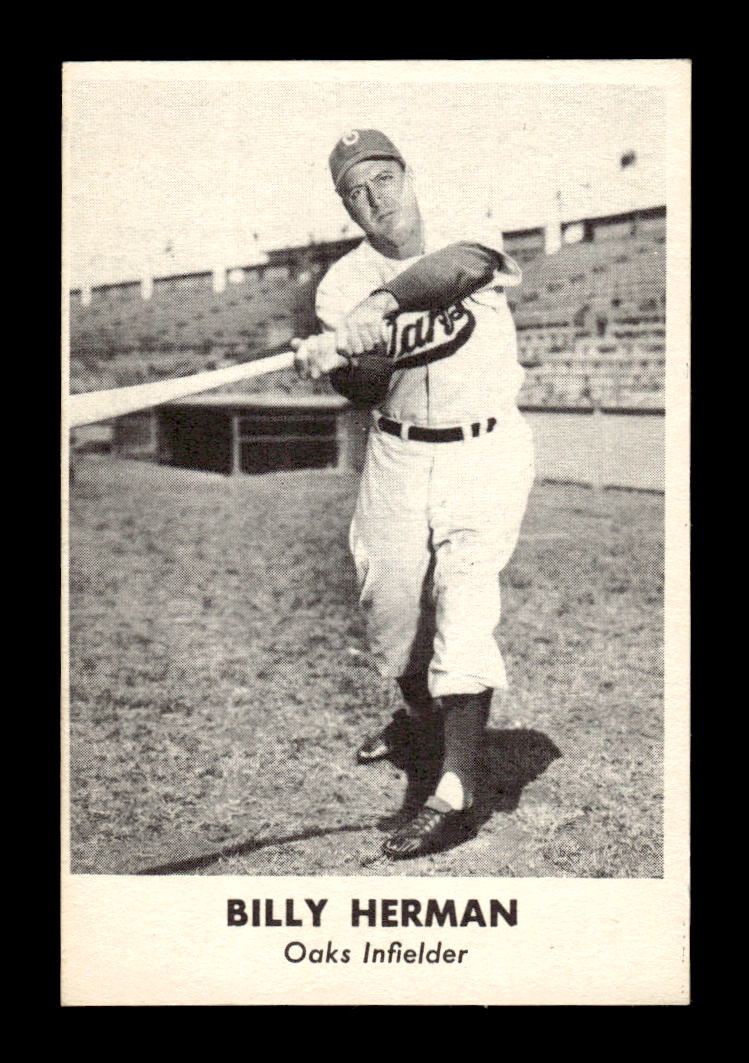 1950 Remar Bread Oakland Oaks #NNO Billy Herman Oakland Oaks EX HOF10009869