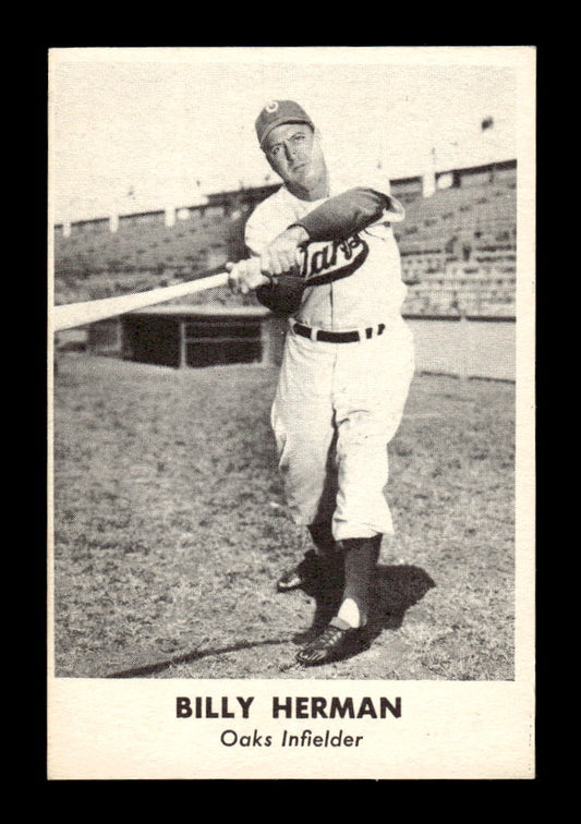1950 Remar Bread Oakland Oaks #NNO Billy Herman Oakland Oaks EX HOF10009869