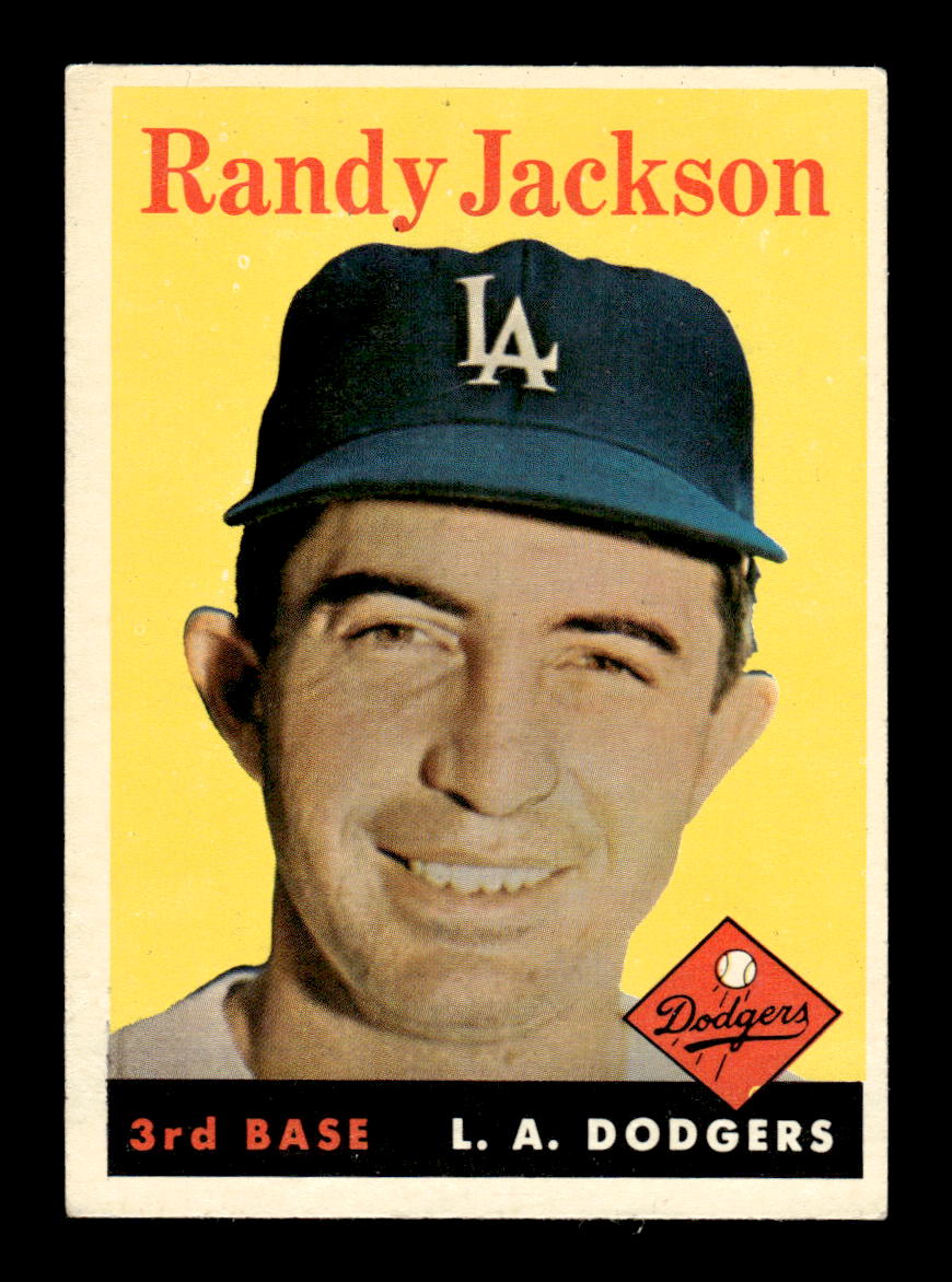 1958 Topps #301 Randy Jackson Los Angeles Dodgers EX HOF10009876