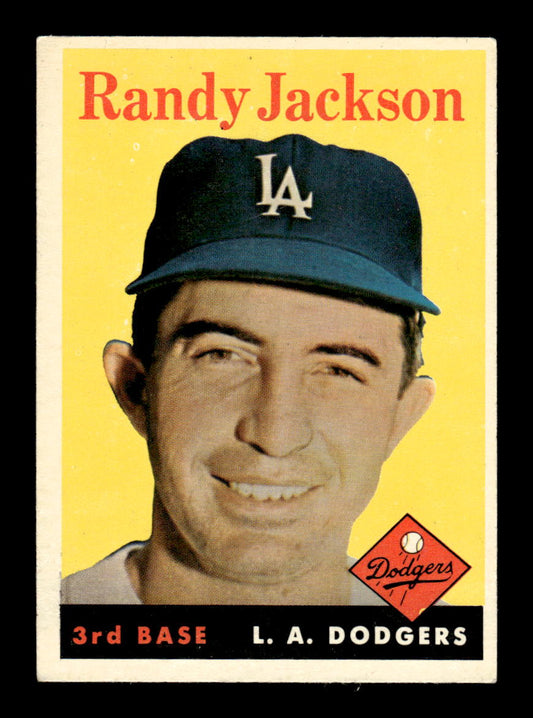 1958 Topps #301 Randy Jackson Los Angeles Dodgers EX HOF10009876