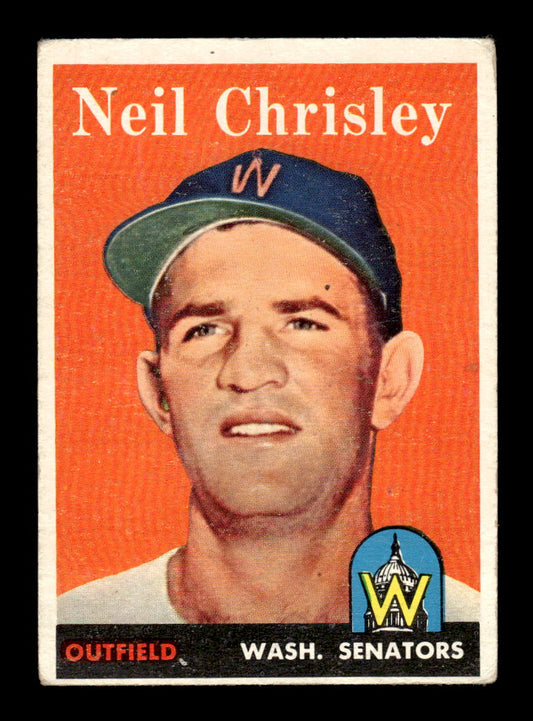 1958 Topps #303 Neil Chrisley Washington Senators VGEX HOF10009878