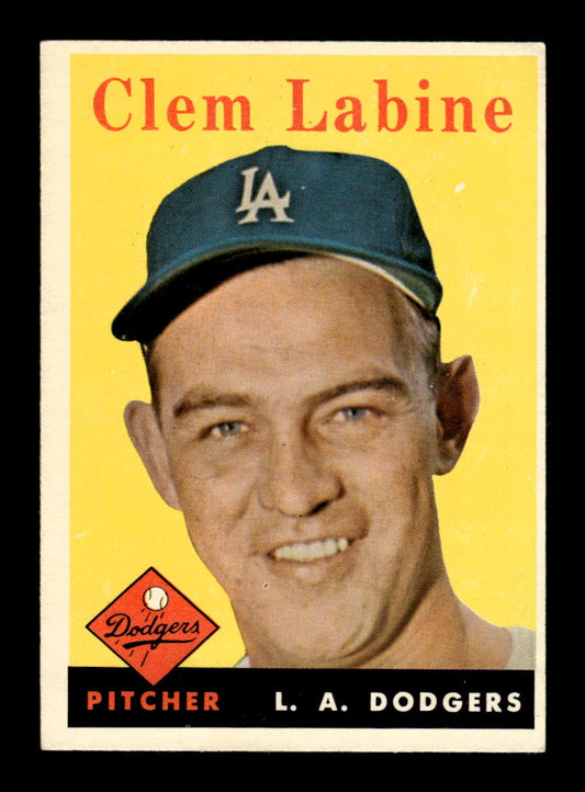 1958 Topps #305 Clem Labine Los Angeles Dodgers EX HOF10009880