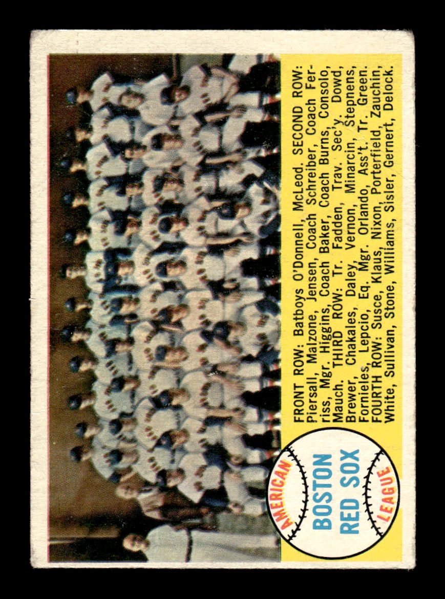1958 Topps #312 Boston Red Sox Boston Red Sox VG HOF10009886