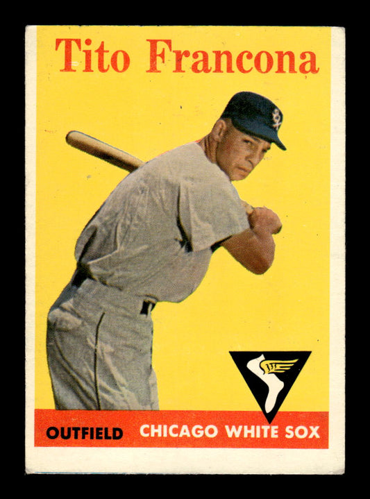 1958 Topps #316 Tito Francona Chicago White Sox VGEX HOF10009889