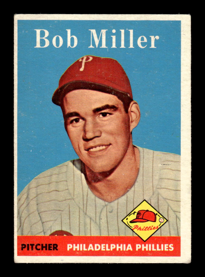 1958 Topps #326 Bob Miller Philadelphia Phillies VGEX HOF10009899