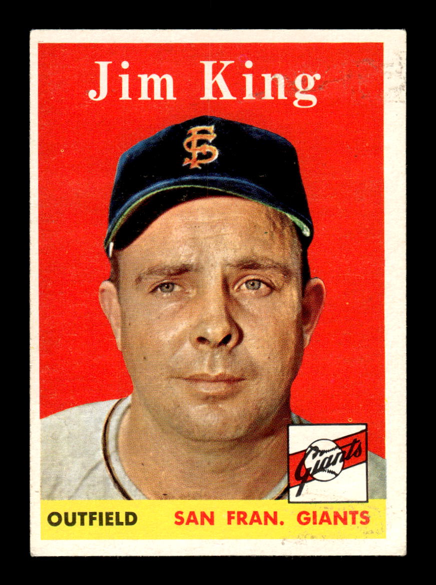 1958 Topps #332 Jim King San Francisco Giants VGEX HOF10009903