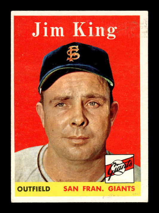 1958 Topps #332 Jim King San Francisco Giants VGEX HOF10009903