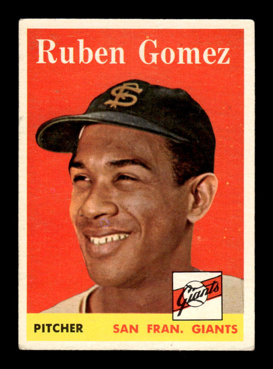 1958 Topps #335 Ruben Gomez San Francisco Giants VGEX HOF10009905