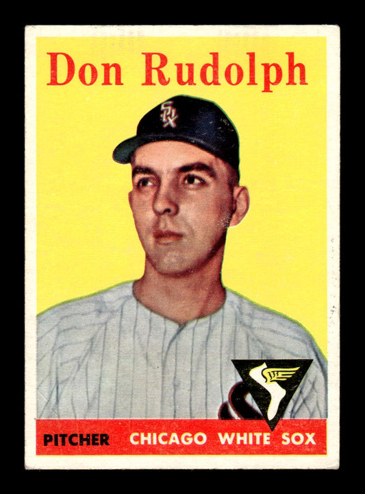 1958 Topps #347 Don Rudolph Chicago White Sox VGEX HOF10009915