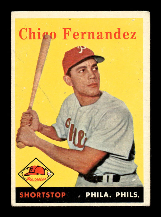 1958 Topps #348 Chico Fernandez Philadelphia Phillies VGEX HOF10009916