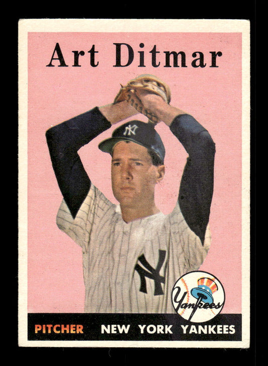1958 Topps #354 Art Ditmar New York Yankees VGEX HOF10009921