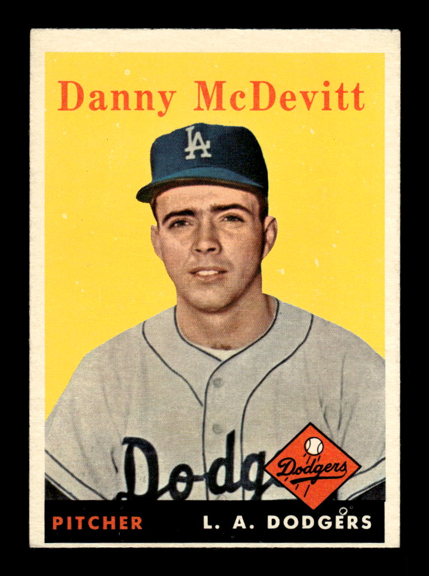 1958 Topps #357 Danny McDevitt Los Angeles Dodgers VGEX HOF10009924