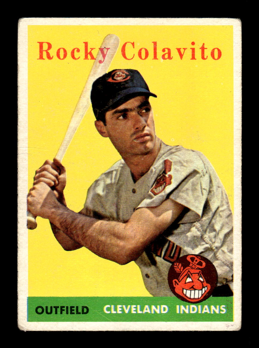 1958 Topps #368 Rocky Colavito Cleveland Indians VGEX HOF10009935