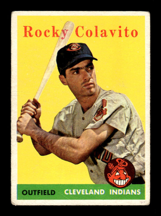 1958 Topps #368 Rocky Colavito Cleveland Indians VGEX HOF10009935