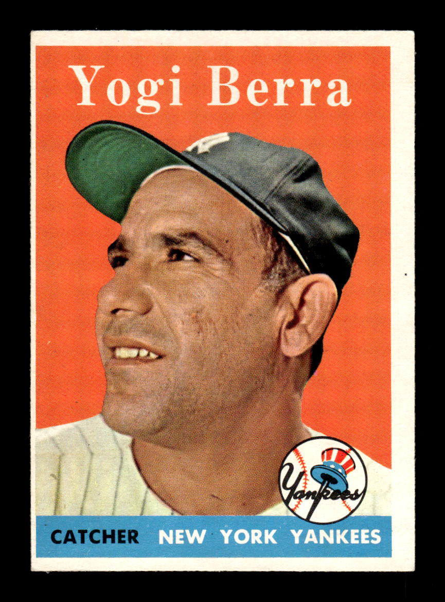1958 Topps #370 Yogi Berra New York Yankees VGEX HOF10009937