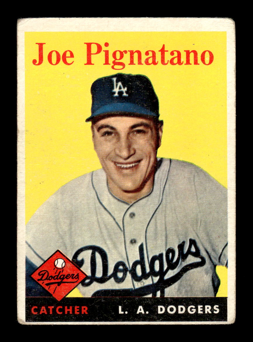 1958 Topps #373 Joe Pignatano Los Angeles Dodgers VGEX HOF10009940
