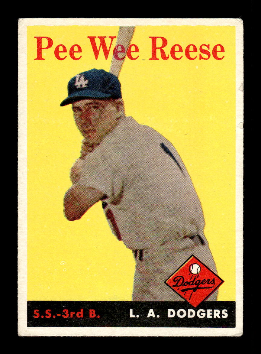 1958 Topps #375 Pee Wee Reese Los Angeles Dodgers VG HOF10009942