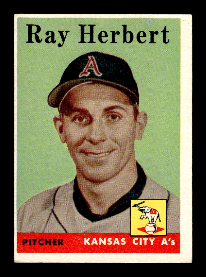 1958 Topps #379 Ray Herbert Kansas City Athletics VGEX HOF10009945
