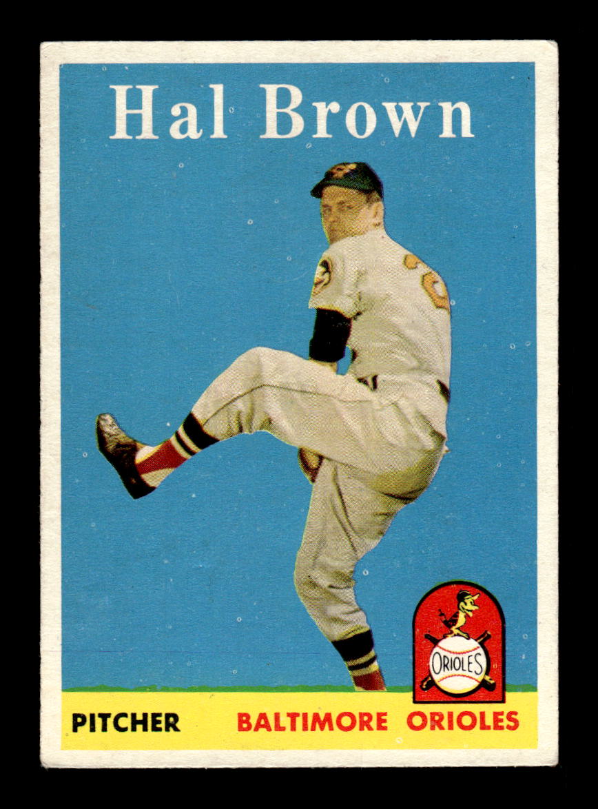 1958 Topps #381 Hal Brown Baltimore Orioles VGEX HOF10009947