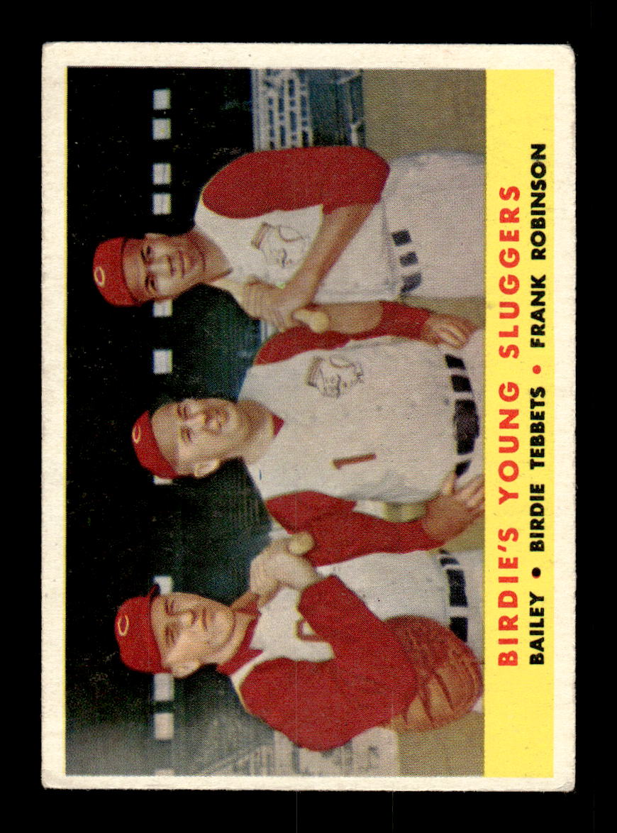 1958 Topps #386 Birdie's Young Sluggers Frank Robinson VGEX HOF10009952