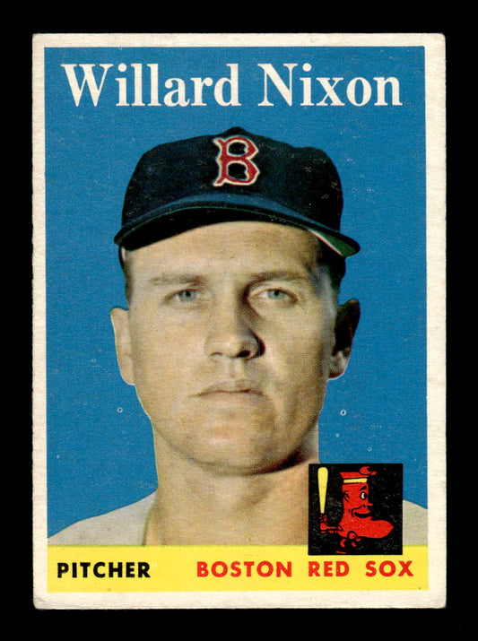 1958 Topps #395 Willard Nixon Boston Red Sox VGEX HOF10009960