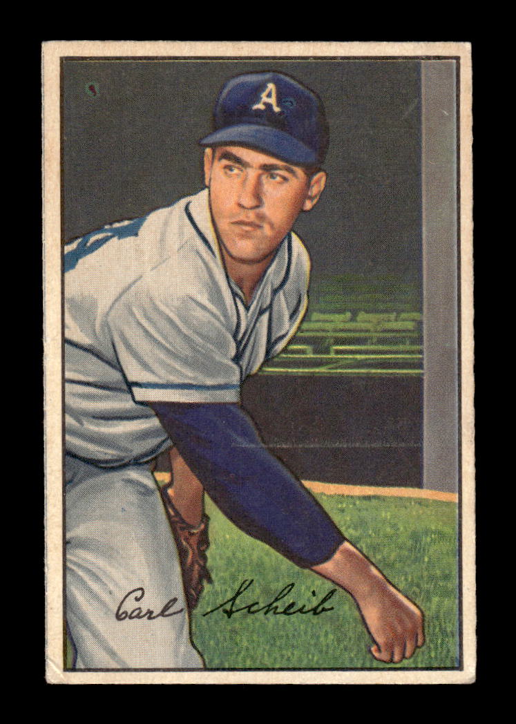 1952 Bowman #46 Carl Scheib Philadelphia Athletics VG HOF10009988