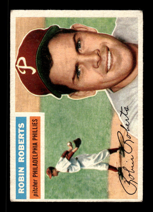 1956 Topps #180a Robin Roberts Philadelphia Phillies VGEX HOF10010022
