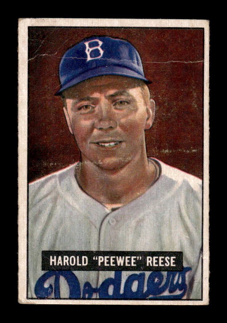 1951 Bowman #80 Pee Wee Reese Brooklyn Dodgers G/VG HOF10010026