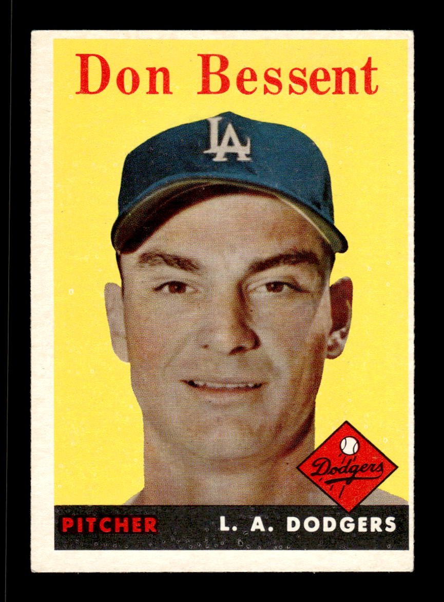 1958 Topps #401 Don Bessent Los Angeles Dodgers VGEX HOF10010029