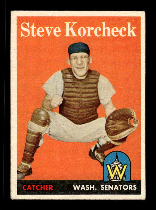 1958 Topps #403 Steve Korcheck Washington Senators VGEX HOF10010031