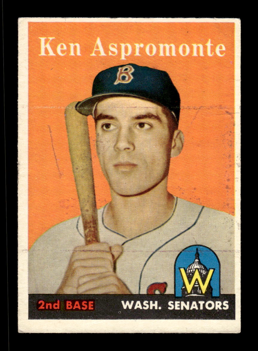 1958 Topps #405 Ken Aspromonte Washington Senators VGEX HOF10010033