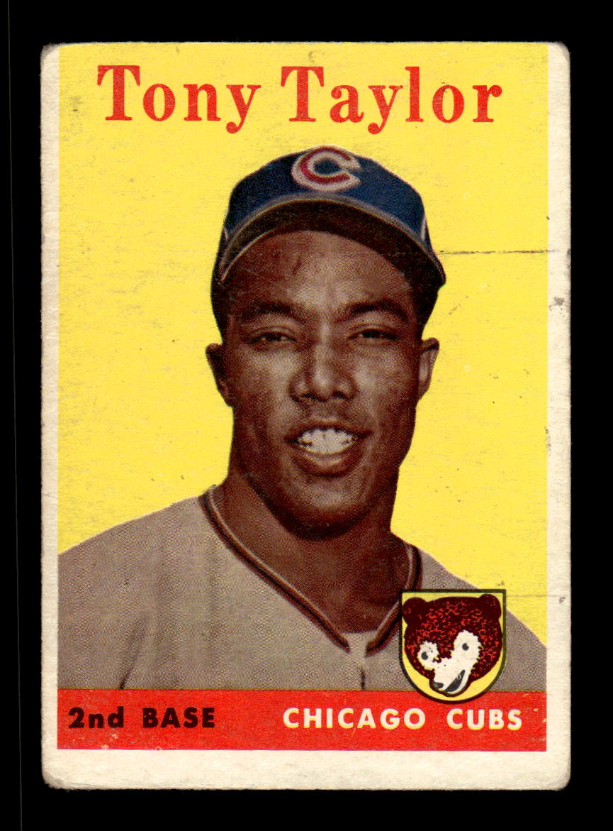 1958 Topps #411 Tony Taylor Chicago Cubs VG HOF10010039