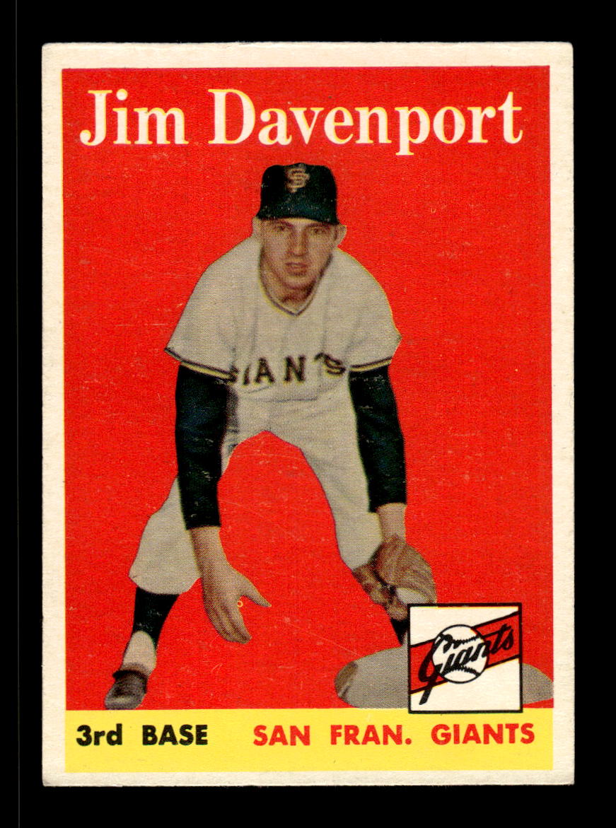 1958 Topps #413 Jim Davenport San Francisco Giants VGEX HOF10010041
