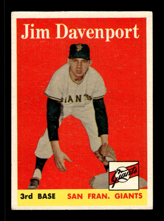 1958 Topps #413 Jim Davenport San Francisco Giants VGEX HOF10010041