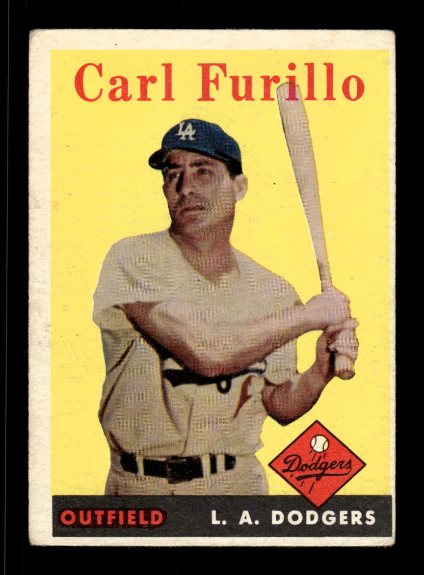 1958 Topps #417 Carl Furillo Los Angeles Dodgers VGEX HOF10010045