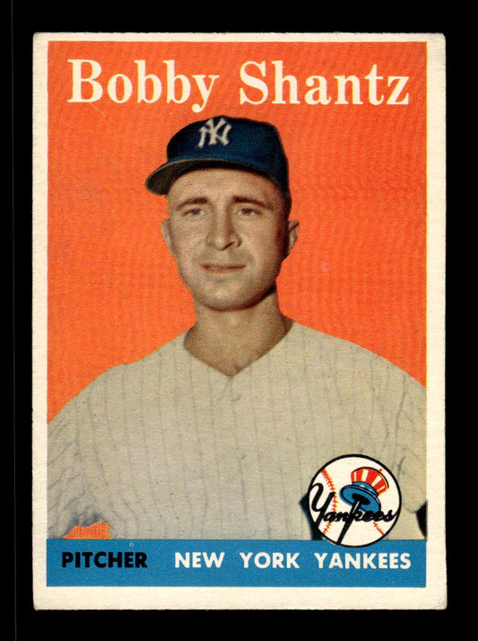 1958 Topps #419 Bobby Shantz New York Yankees VGEX HOF10010046