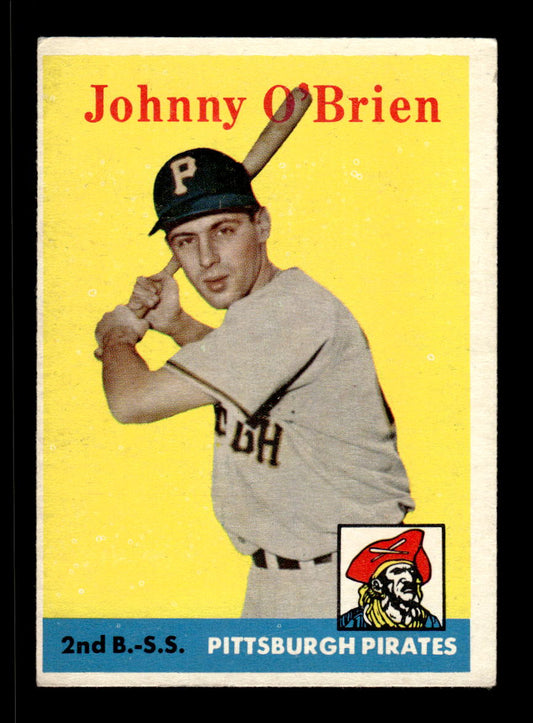 1958 Topps #426 Johnny O'Brien Pittsburgh Pirates VGEX HOF10010052