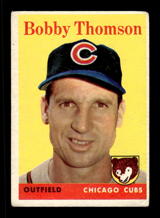 1958 Topps #430 Bobby Thomson Chicago Cubs VGEX HOF10010056