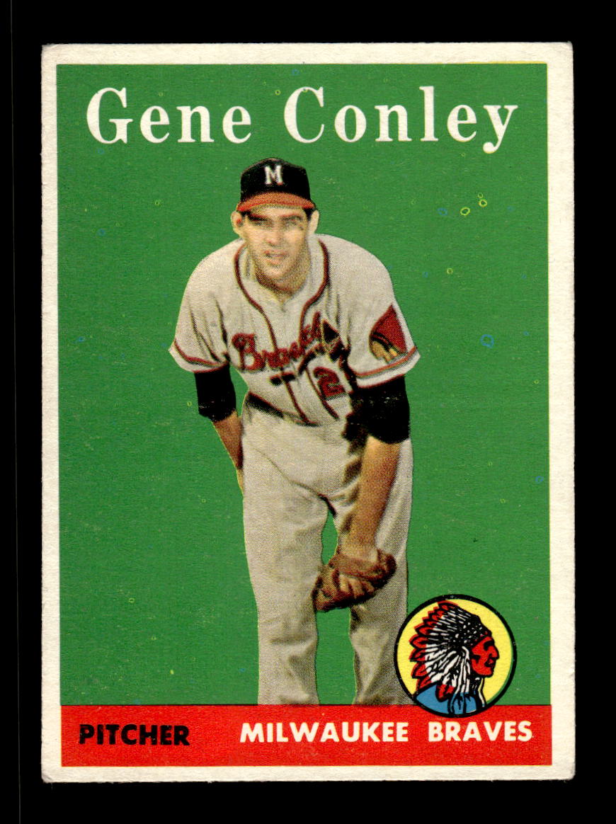 1958 Topps #431 Gene Conley Milwaukee Braves VGEX HOF10010057