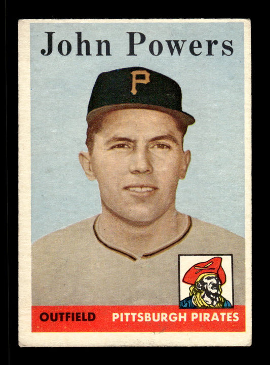 1958 Topps #432 John Powers Pittsburgh Pirates VGEX HOF10010058