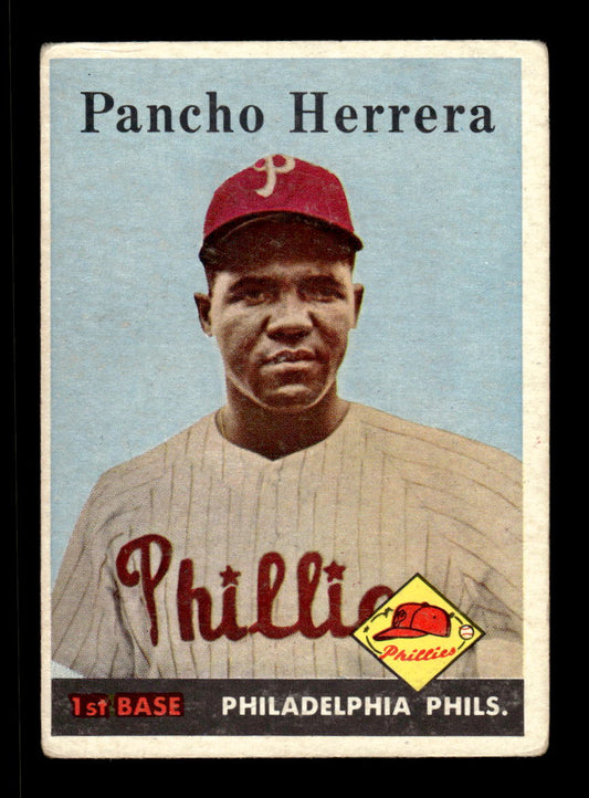 1958 Topps #433a Pancho Herrera Philadelphia Phillies VGEX HOF10010059
