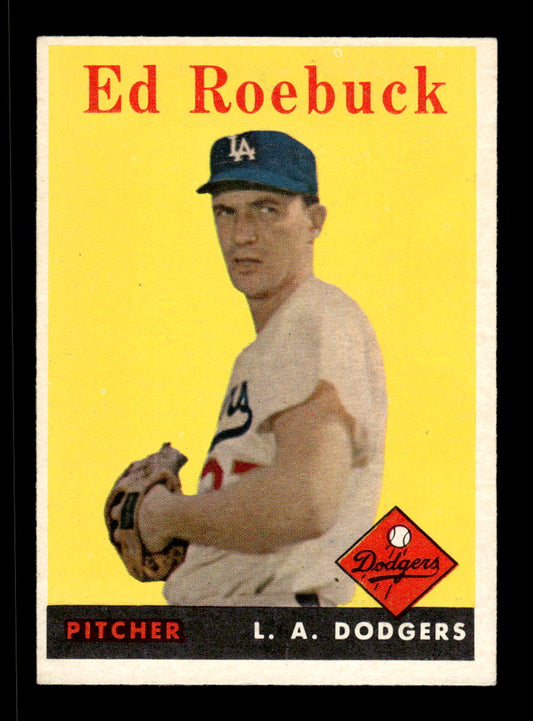 1958 Topps #435 Ed Roebuck Los Angeles Dodgers VGEX HOF10010061