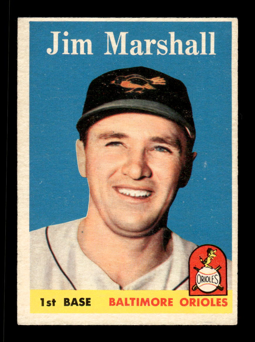 1958 Topps #441 Jim Marshall Baltimore Orioles VGEX HOF10010066