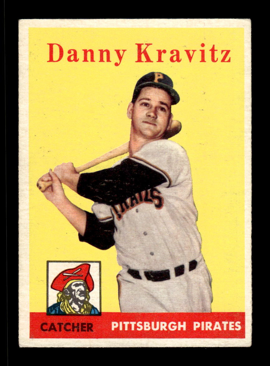 1958 Topps #444 Danny Kravitz Pittsburgh Pirates VGEX HOF10010069