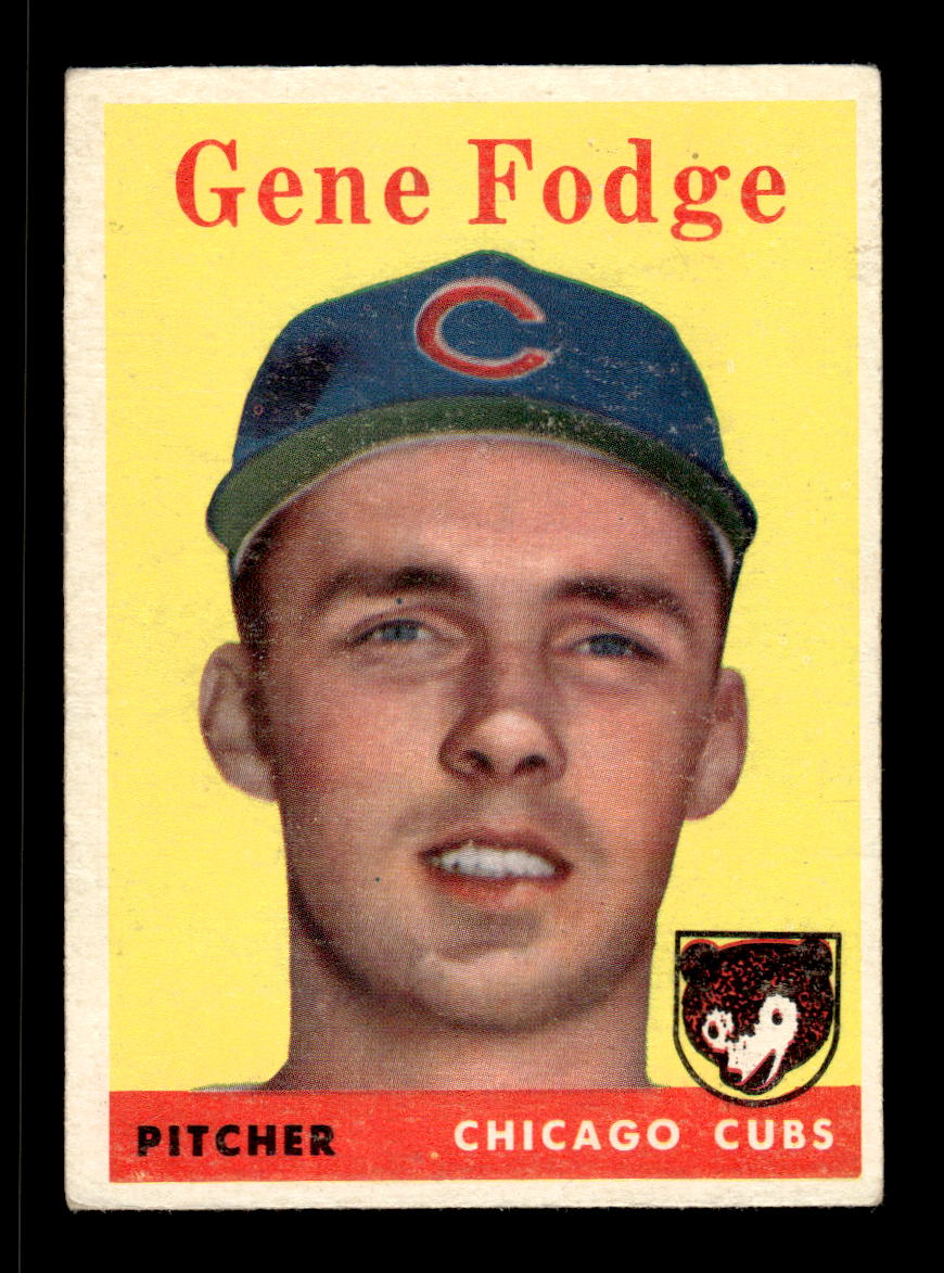 1958 Topps #449 Gene Fodge Chicago Cubs VGEX HOF10010074