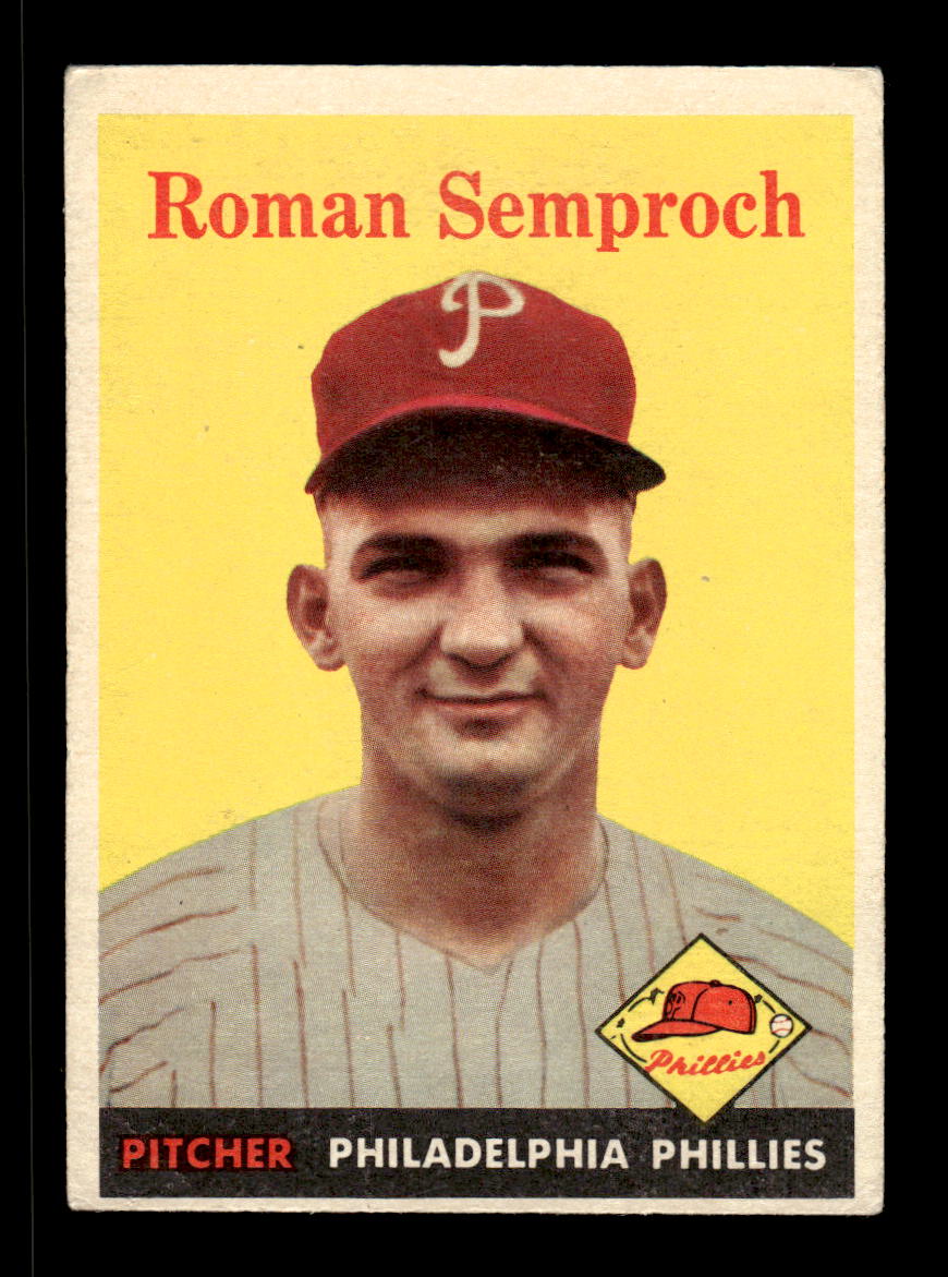 1958 Topps #474 Roman Semproch Philadelphia Phillies VGEX HOF10010076