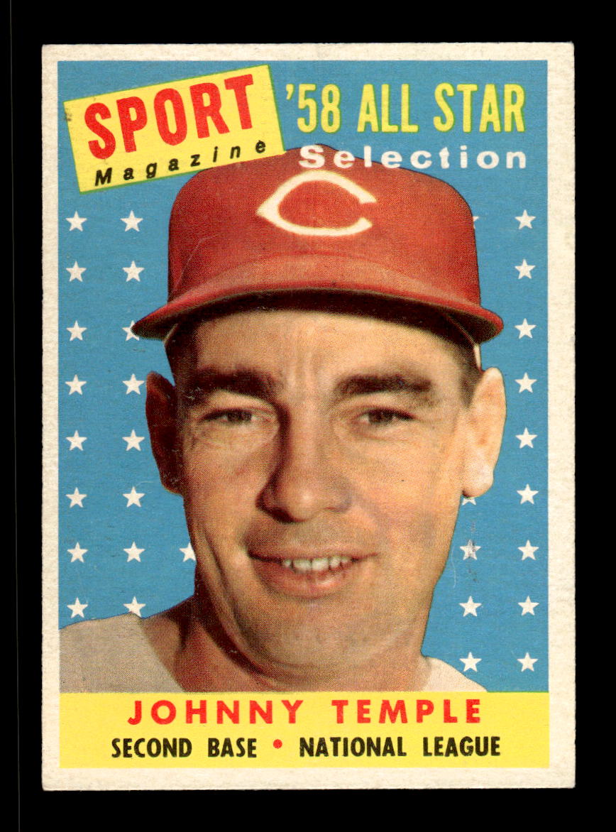 1958 Topps #478 Johnny Temple Cincinnati Redlegs EX HOF10010079