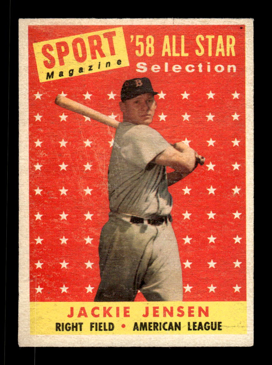 1958 Topps #489 Jackie Jensen Boston Red Sox VGEX HOF10010088