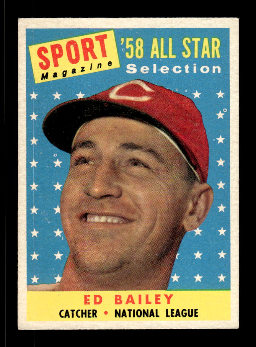 1958 Topps #490 Ed Bailey Cincinnati Redlegs VGEX HOF10010089