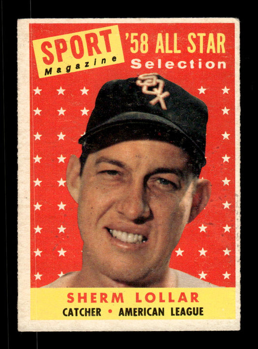 1958 Topps #491 Sherm Lollar Chicago White Sox VGEX HOF10010090